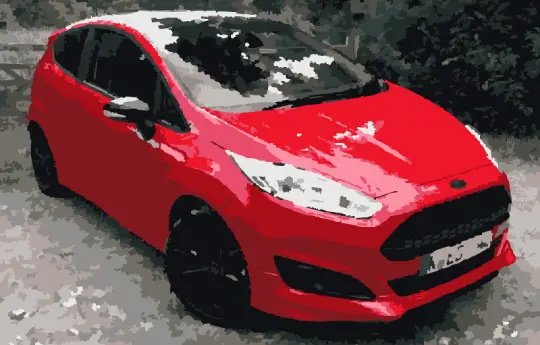 law of attraction mobil ford fiesta merah